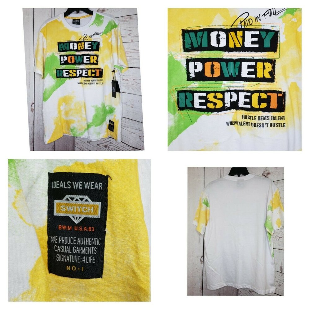Paid In Full Money Power Respect Hustle T Shirt